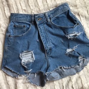 GV Distressed Denim Shorts
